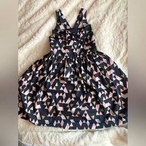 Girls Size 6 Geometric Crossback Dress